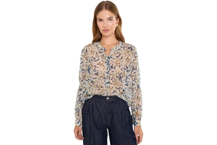 Топ NICZOE Petite Bloomsbury Chiffon Shirt