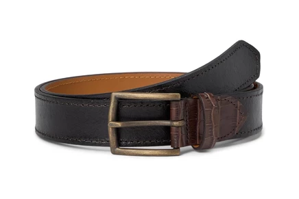 Ремень Johnston & Murphy Two- Tone Croc Embossed Leather Belt