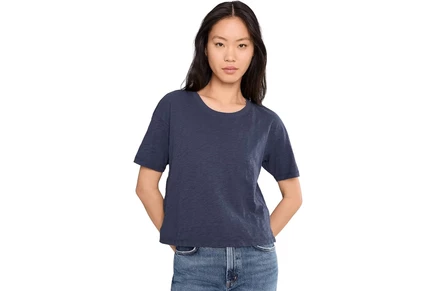 Женская футболка Mod-o-doc Shrunken Boxy Crew Neck Short Sleeve Tee