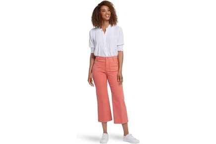 Джинсы NYDJ Coco Relaxed Wide Leg Crop Jeans in Coral Haze