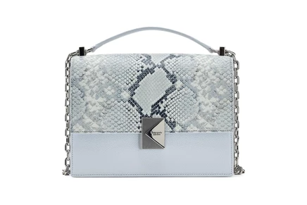 Женская сумка через плечо Kate Spade New York Deco Snake Embossed Mixed Material Chain Shoulder