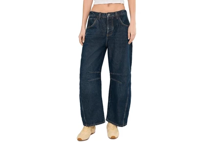 Джинсы Free People We The Free Good Luck Mid-Rise Barrel Jeans