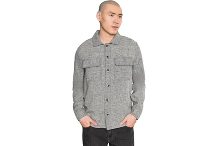 Мужская рубашка Liverpool Los Angeles Overshirt, черный меланж
