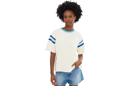 Faherty Sport Jersey Throwback Tee seaside varsity