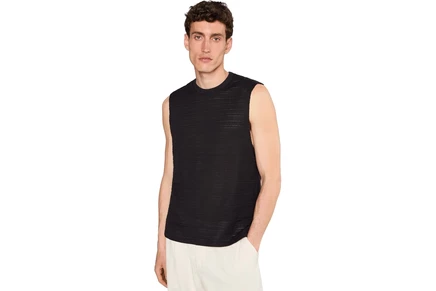 Мужская безрукавная футболка AllSaints Cove Sleeve Crew, черная