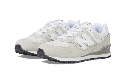 Детские кроссовки New Balance 574, бело-серые