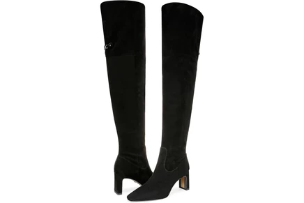 Женские ботфорты Sam Edelman Shea из замши, черные