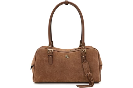 Женская сумка через плечо Lauren Ralph Lauren Suede Large Marcy Zip Satchel