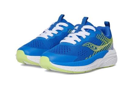 Кроссовки для детей Saucony Hurricane KDZ, сине-салатовые