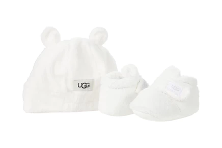 Набор UGG Kids Bixbee and Beanie для младенцев, белый