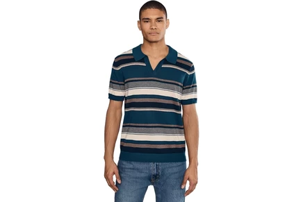 Свитер Liverpool Los Angeles Short Sleeve Johnny Collar Sweater Knit