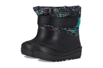 Ботинки Bogs Kids Baby Snow Shell - Metallic Stripe (Toddler)