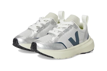 Кроссовки для малышей VEJA Kids Small Canary Alveomesh, светло‑серые/серебристые