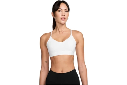 Женский спортивный бра Nike Dri-FIT Indy, бело-розовый