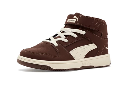 Кроссовки для детей Puma Kids Rebound Layup Mid, светло-серые