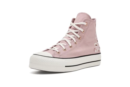 Женские кеды Converse Chuck Taylor Lift, розово-белые/золотые