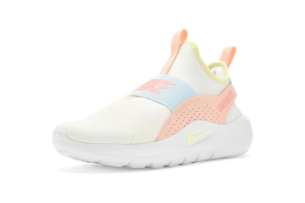 Детские кроссовки Nike Flex Runner 4, бело‑лаймово‑оранжевые