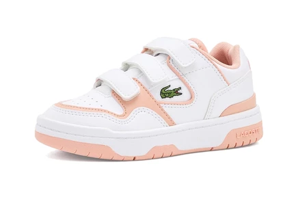 Детские кроссовки Lacoste Courtcage Set, бело-розовые