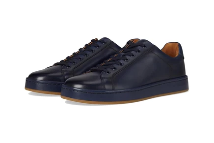 navy blue leather