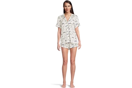 Пижама Eberjey Gisele Printed - The Relaxed Short PJ Set
