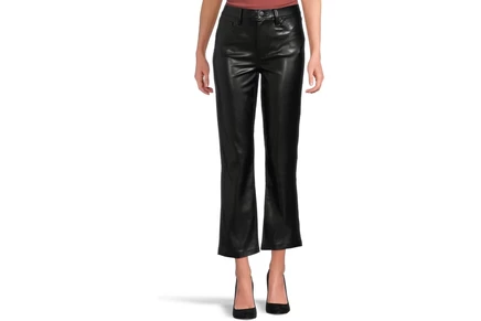 Джинсы Joes Jeans The Lyra Slim Ankle Vegan Leather in Black