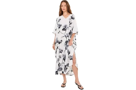 Женский кафтан Natori Aurelia Charmeuse, теплый белый