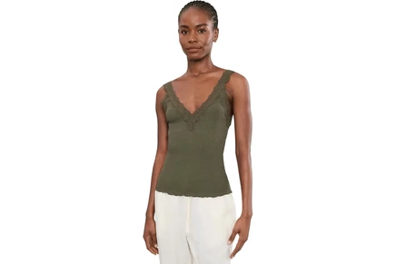 Топ Madewell Lace V-neck Tank