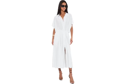 Платье Norma Kamali Super Oversized Sleeveless Boyfriend NK Shirt Flared Dress to MI