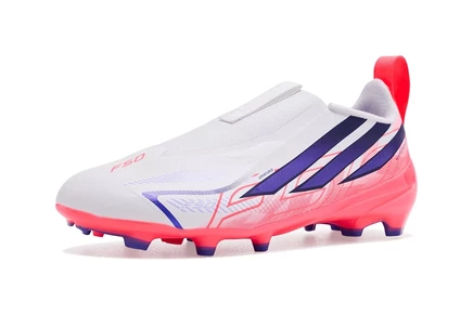 Детские бутсы Adidas F50 Hyperfast League, белые