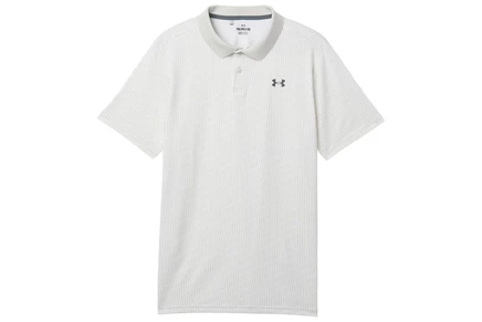 Мужская рубашка Under Armour Kids Performance Novelty Polo (Big Kid) summit white/white/pitch gray