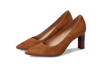 Cole Haan Grand Ambition 2.0 Angelica Pumps tobacco suede/brown stack