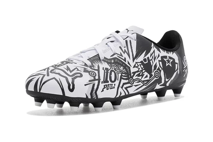 Детские бутсы Puma Tacto II Pulisic, бело-черные