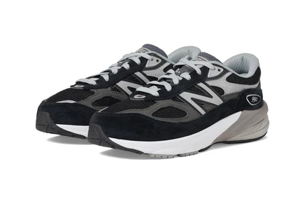 Детские кроссовки New Balance Kids 990v6, черно-серебристые