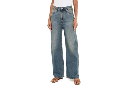 Джинсы Levis Premium Ribcage Wide Leg Jeans