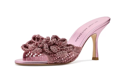 Женские туфли Stuart Weitzman Lotus Slide 85, песочно-розовые