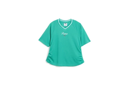 PUMA Kids Showtime Mesh T-Shirt (Little Kid) vibrant green
