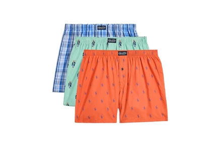 Мужские боксеры Polo Ralph Lauren Woven Boxers, 3 шт., ассорти