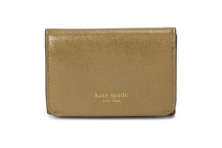 Унисекс портмоне Kate Spade New York Halo из лакированной кожи, оливковое