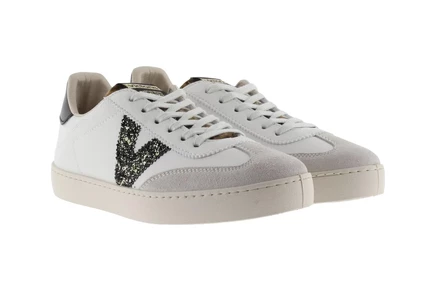 Женские кроссовки Victoria Berlin Ciclista Glitter с глиттером, белые