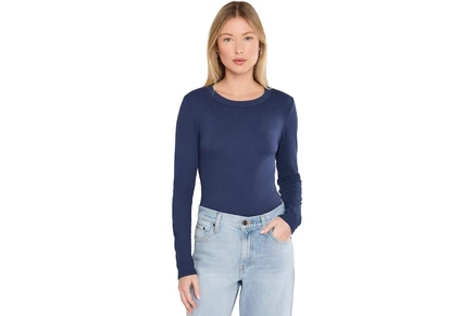 Женская футболка Michael Stars Zola Long Sleeve Crew Tee