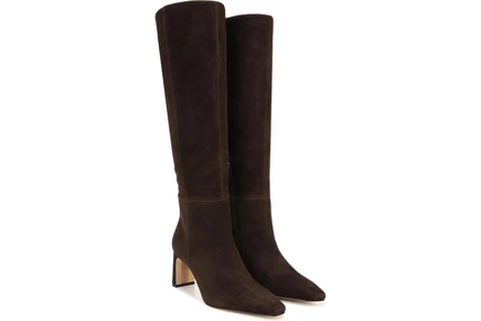 chocolate brown suede