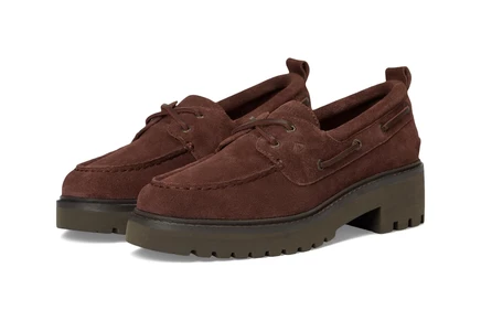 Женские топсайдеры Sperry Ao 2-Eye Lug, темно-коричневые