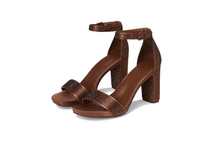 Naturalizer Joy Dress Sandals cocoa brown satin
