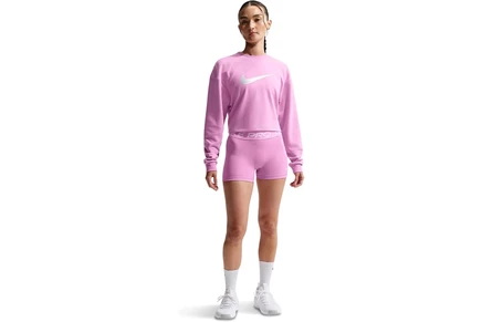 Женские велошорты Nike Pro 3″ без шва, пурпурные/белые