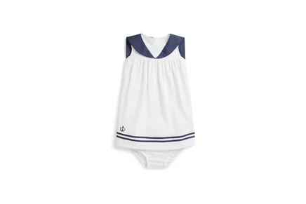 Платье Polo Ralph Lauren Kids Cotton Interlock Sailor Dress & Bloomer (Infant)