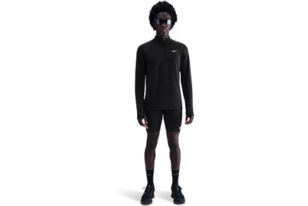 Мужской лонгслив Nike Thermo Half-Zip, черный/серебристый