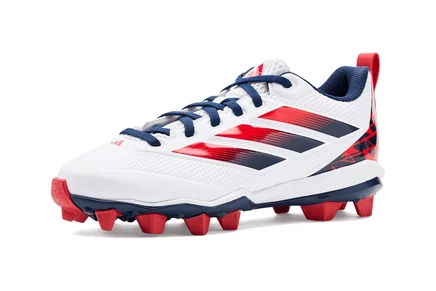 Детские бутсы adidas Kids adiZero Impact 2.0 Duogout, бело-сине-красные