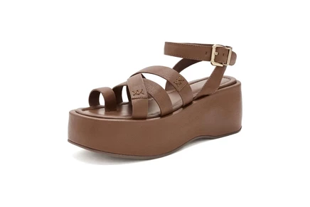 Женские босоножки на платформе Free People Hazel, цвета латте