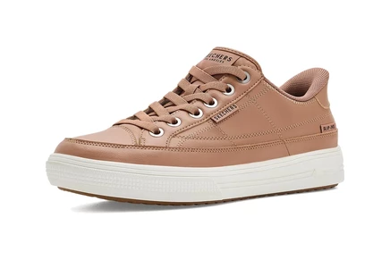 SKECHERS Arch Fit Arcade - Catch Ya There Hands Free Slip-Ins tan