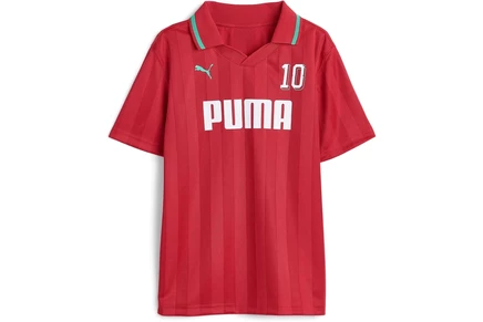 PUMA Kids Showtime Pique Polo - Soccer 2026 (big Kid) all time red